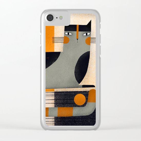 BLACK TOP Clear iPhone Case