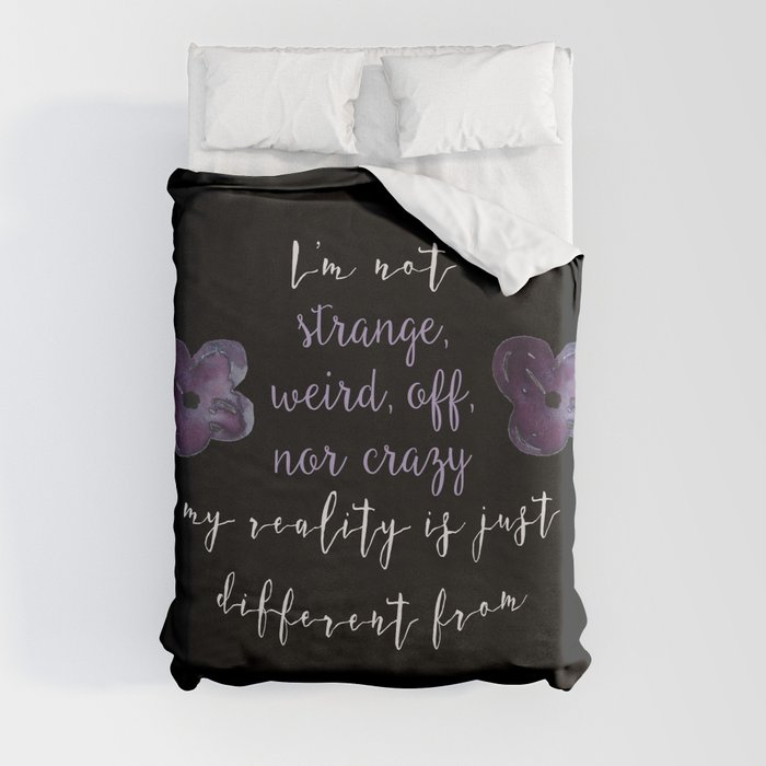Reality is Different, Alice in Wonderland Duvet Cover