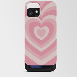Pink Love Hearts  iPhone Card Case