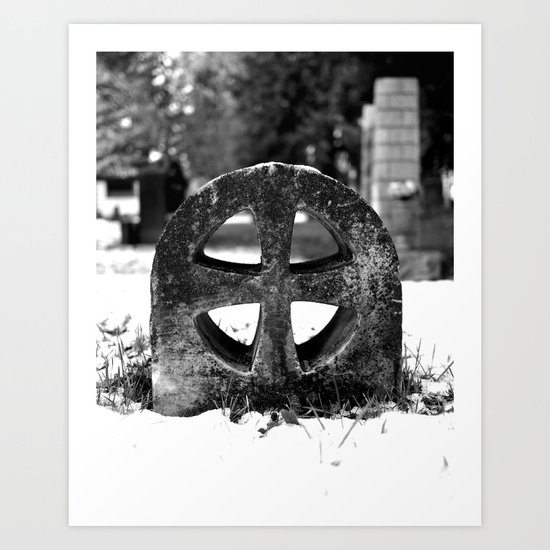 Winter cross Art Print