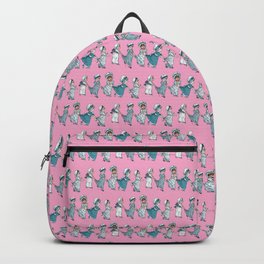 RETRO NURSERY SCHOOL pink Backpack