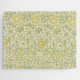 William Morris Pink and Rose Cowslip & Fennel Jigsaw Puzzle