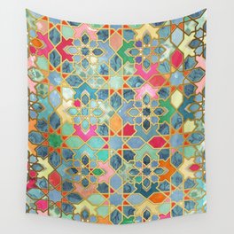 Gilt & Glory - Colorful Moroccan Mosaic Wall Tapestry