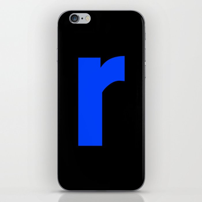 letter R (Blue & Black) iPhone Skin