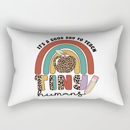 Teacher elements teach tiny humans quote Rectangular Pillow