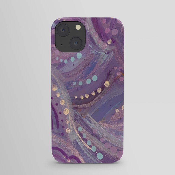 Abstract Lilac Painting iPhone Case