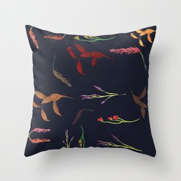 Tropical flowers Throw Pillow