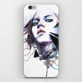 Cool Girl Watercolor Painting iPhone Skin