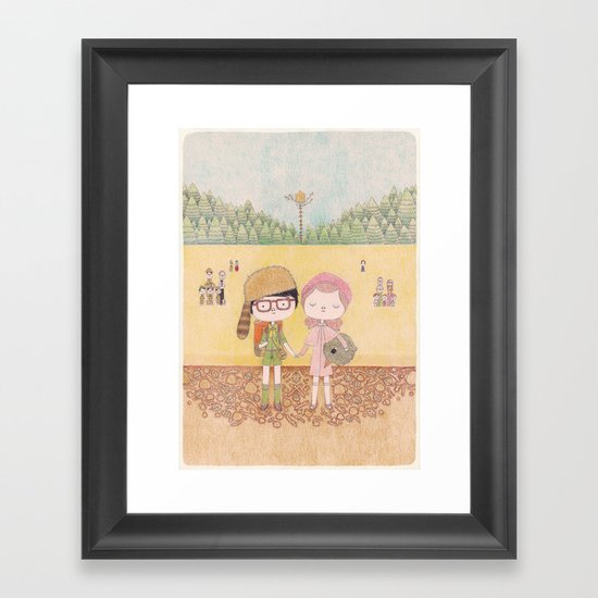 moonrise kingdom Framed Art Print