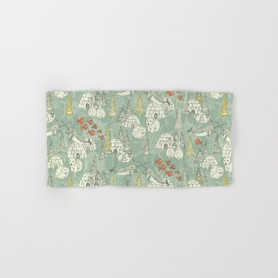 arctic retro Hand & Bath Towel