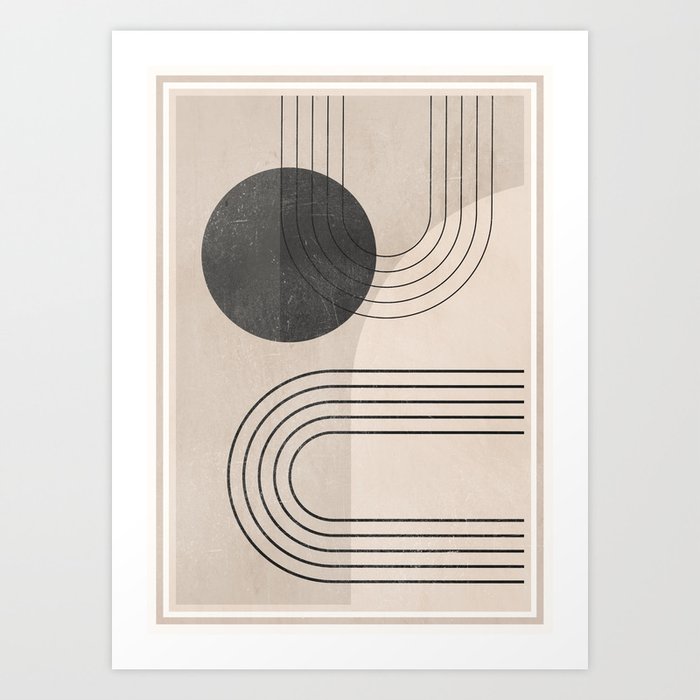 Minimal Geometric 134 Art Print
