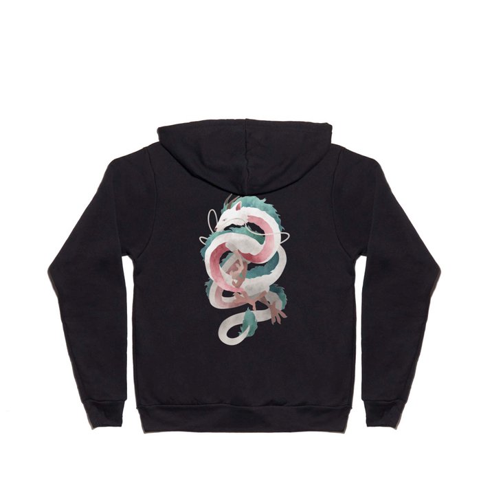 Spirited away Haku Dragon illustration Miyazaki Studio Ghibli Full Zip Hoodie by LizaSou