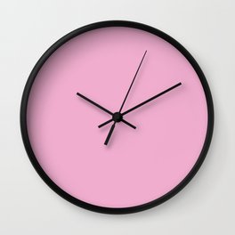Totally Y2k Solid Pink Wall Clock
