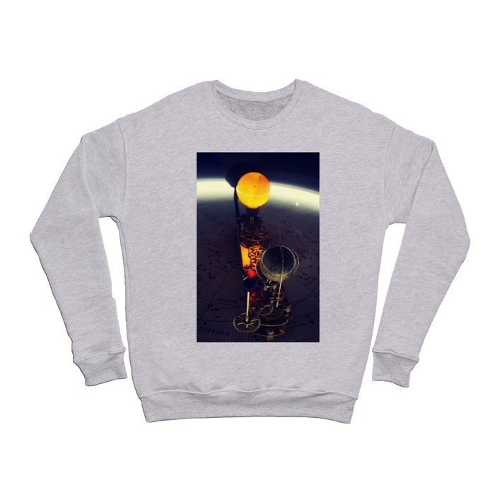 Sun and Earth Clock Crewneck Sweatshirt
