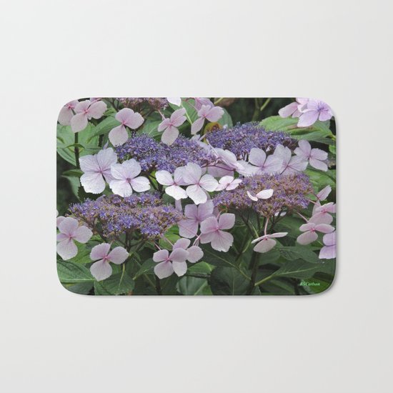 Hydrangea Violet Hues Bath Mat