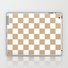 Checkered (Tan & White Pattern) Laptop Skin