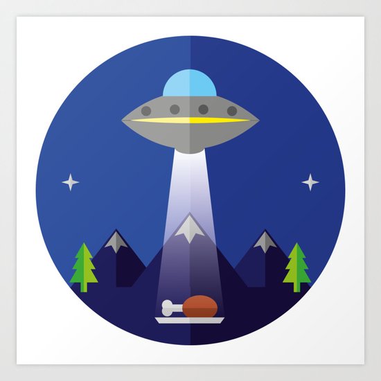 UFO Art Print