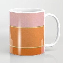 Orange, Pink And Gold Abstract Painting Coffee Mug