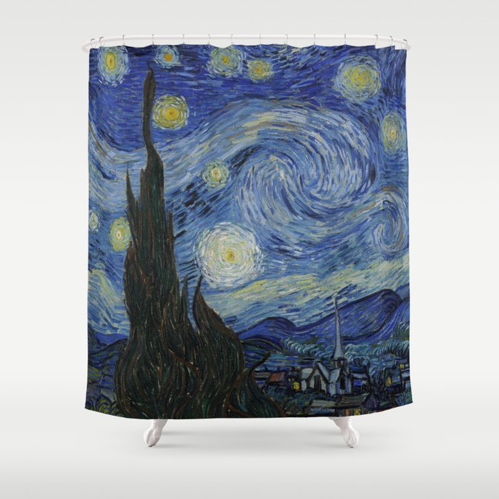 The Starry Night Shower Curtain