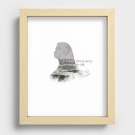 I have always been a storm. Recessed Framed Print