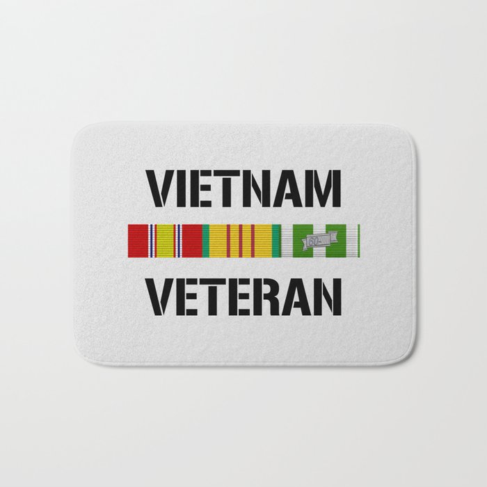 Vietnam Veteran Ribbon Bar Bath Mat By Warishellstore Society6