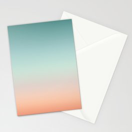 Color gradient background - fading sunset sky colors Stationery Card