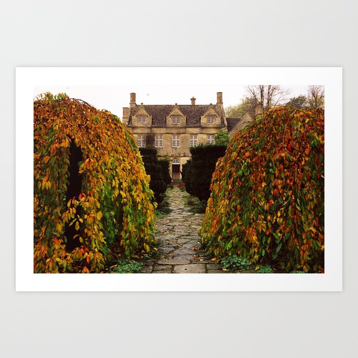 Barnsley House In Autumn Art Print