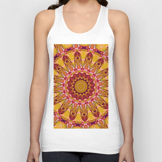 The goldish mandala Unisex Tank Top