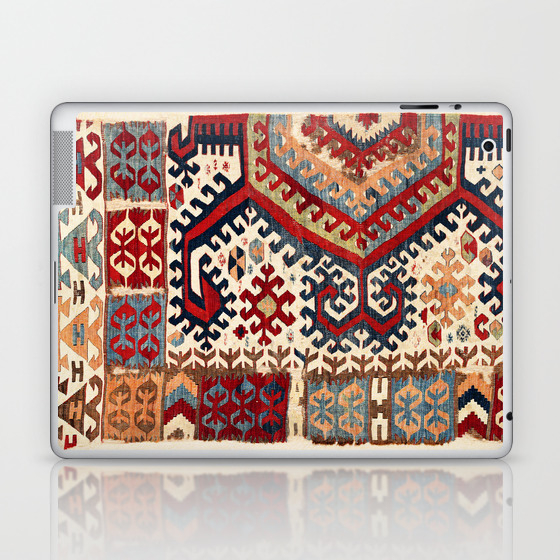 Hotamis Antique Konya Turkish Kilim Print Laptop Ipad Skin By Vickybragomitchell Society6