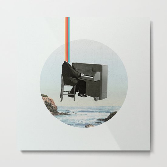 Pianocean Metal Print