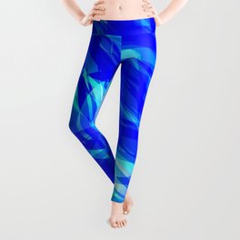 Vector glowing water background made of blue sea lines. Leggings