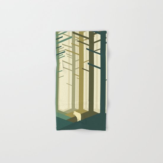 Lonely wolf Hand & Bath Towel