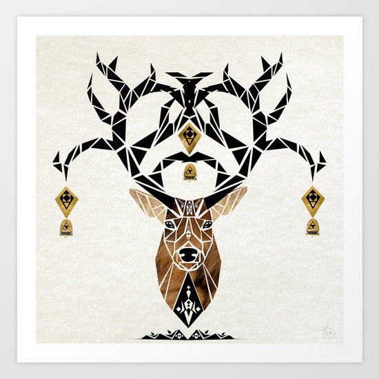 deer deer Art Print