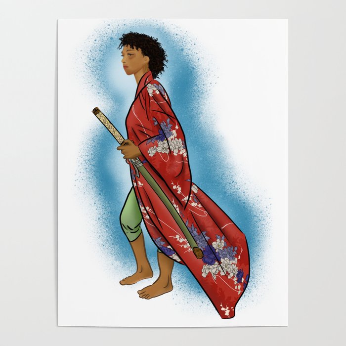 Young Woman Samurai (Onna Bugeisha) Poster