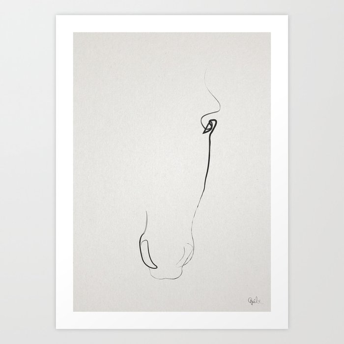 One line Horse 407