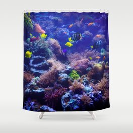 Underwater Photography Fish Tank Shower Curtain