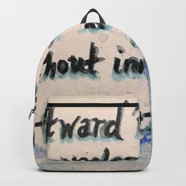 Inner Peace Quote Backpack