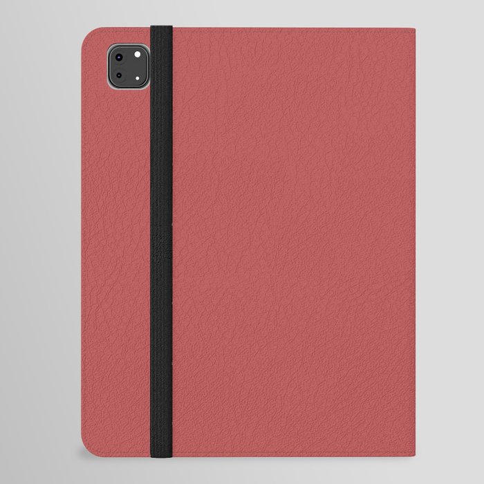 Enticing Red solid color modern abstract pattern  iPad Folio Case