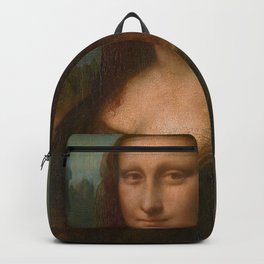 Mona Lisa Classic Leonardo Da Vinci Painting Backpack | Davinci, Historical, Ink, Classic, Vintage, Painting, Monalisa, Italian, Leonardodavinci, Pattern 