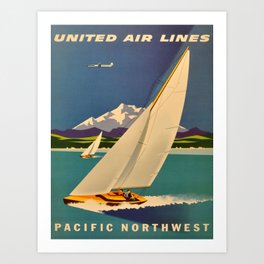 Vintage poster - Pacific Northwest Art Print