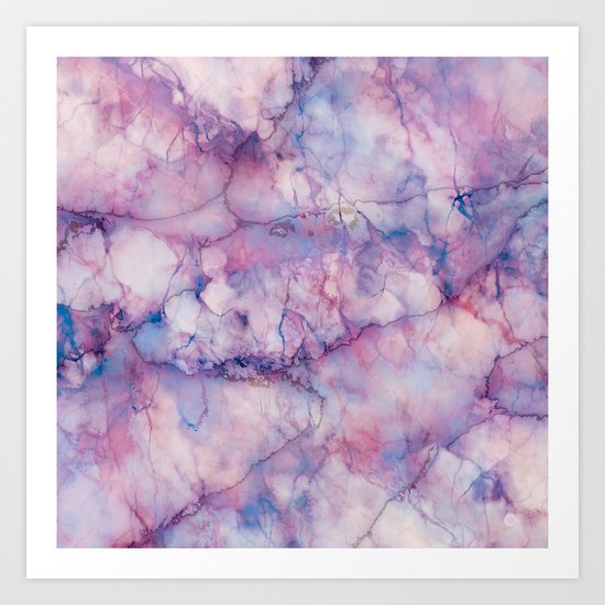 Texture Marble effect Art Print