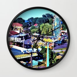Rocky Point Amusement Park Photograph #1 – Warwick, Rhode Island Wall Clock