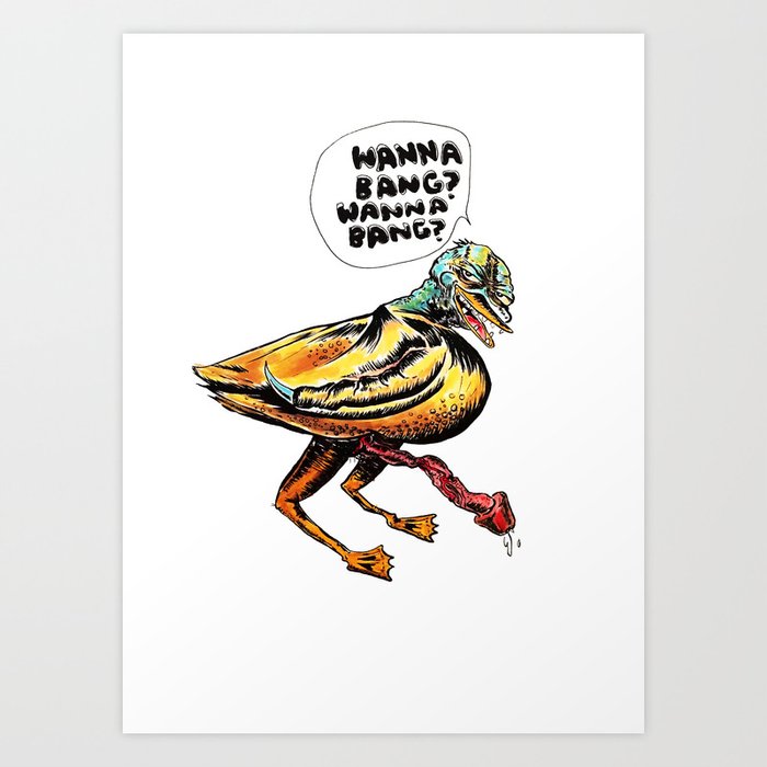Duck Duck Bang Bang (NSFW) Art Print