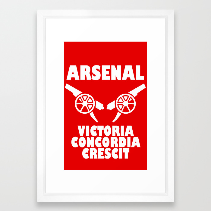 Slogan Arsenal Framed Art Print By Agaeti Society6