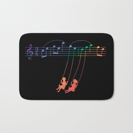 Music Swing Bath Mat