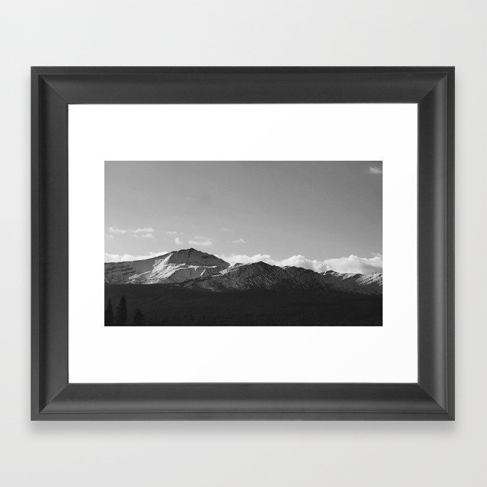 Flat Top Mountain Framed Art Print