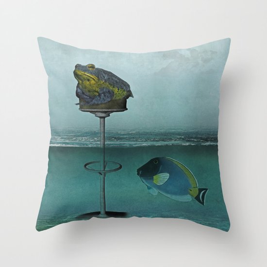 Toadstool Obviously Throw Pillow