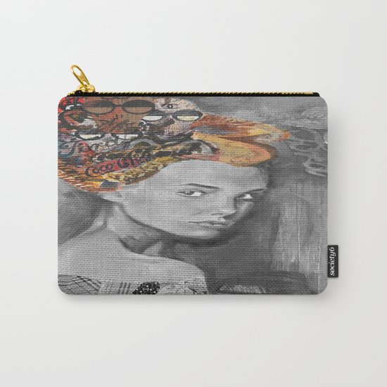 Dame black and white Carry-All Pouch