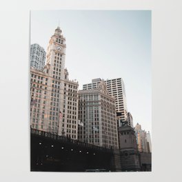 Looking up at Michigan Avenue | Chicago Poster