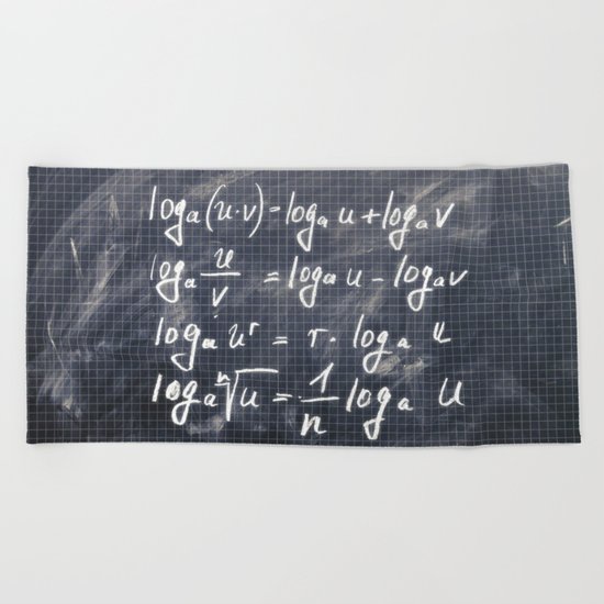 logarithm Beach Towel